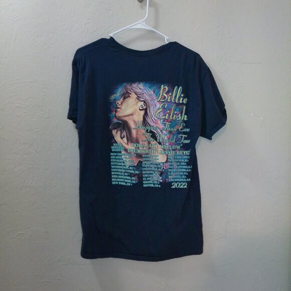 Billie Eilish “Happier Than Ever” 2022 World Tour Graphic T-Shirt – Size Medium - Picture 2 of 3